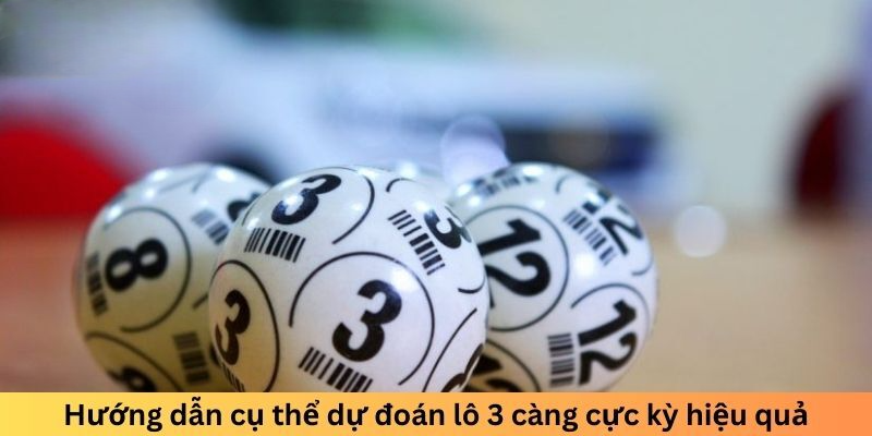 Hướng dẫn cụ thể dự đoán lô 3 càng cực kỳ hiệu quả