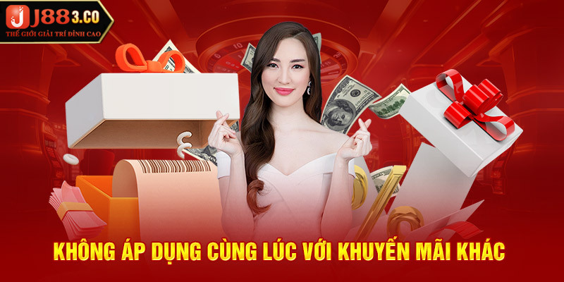 Không sử dụng cùng ưu đãi khác